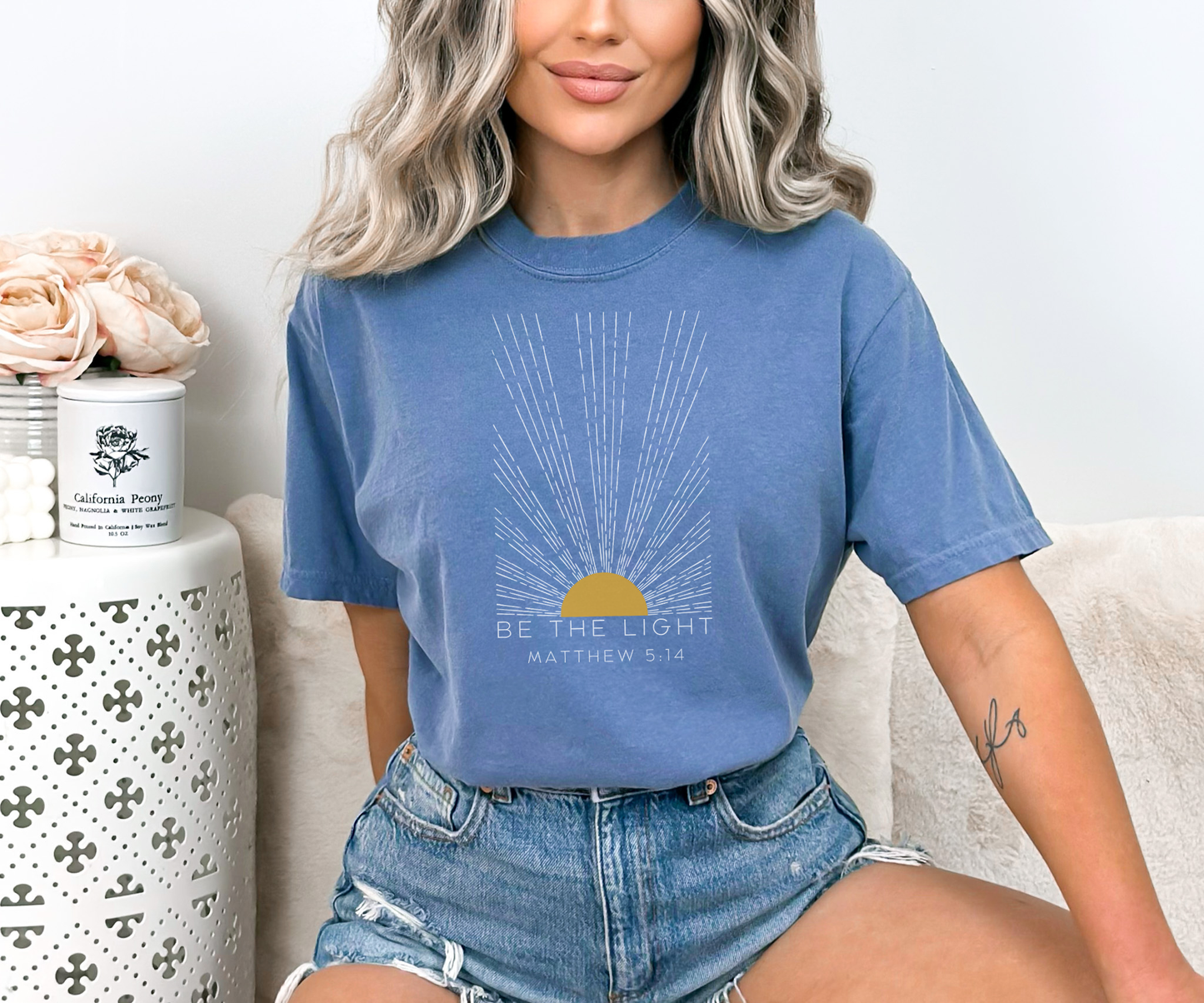 Be the Light Comfort Colors Tee