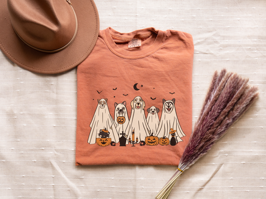 Dog Ghosts Halloween Tee