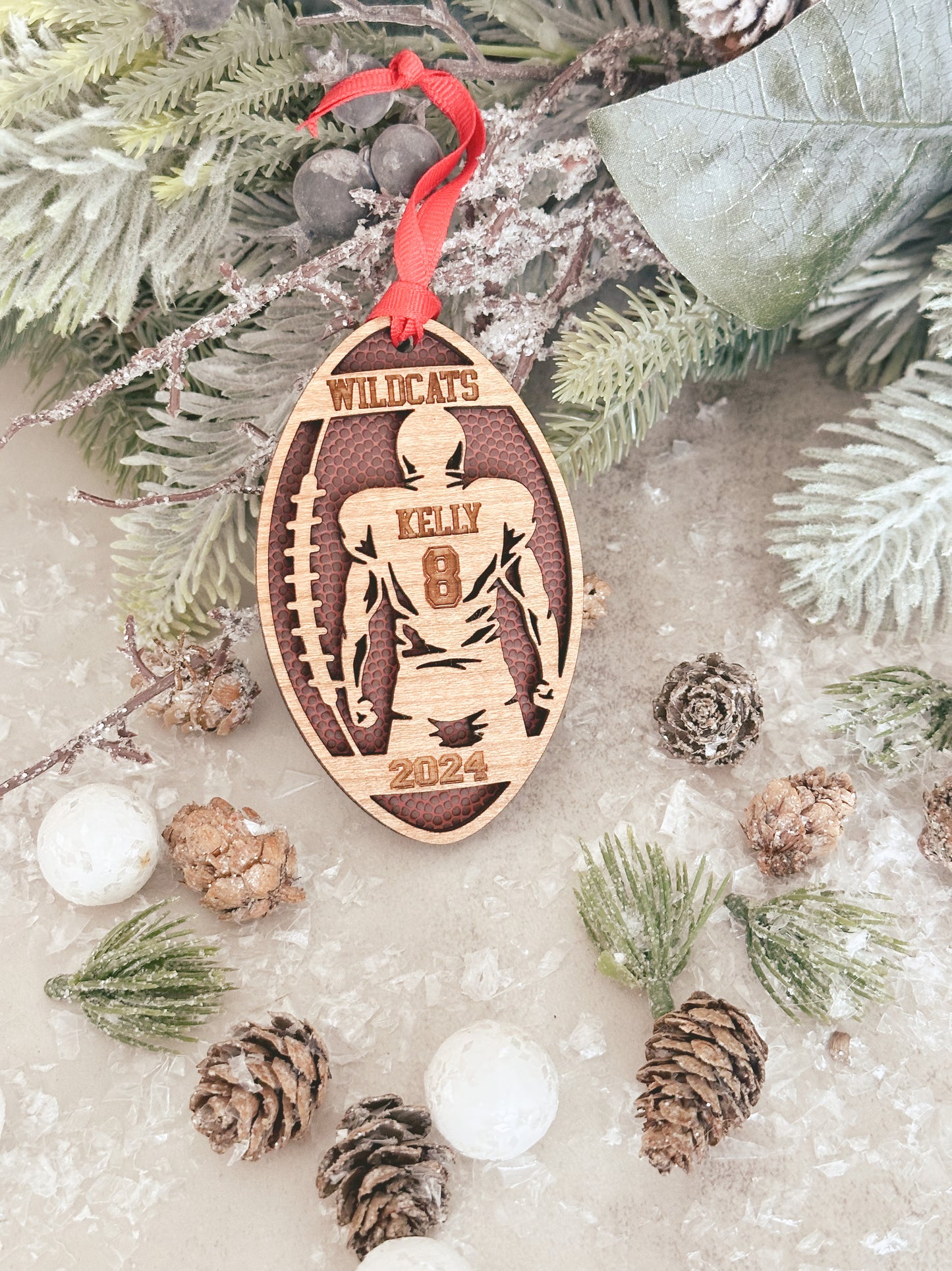 Personalized Football Ornament