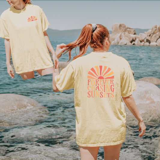 Forever Chasing Sunsets Colorblast Tee