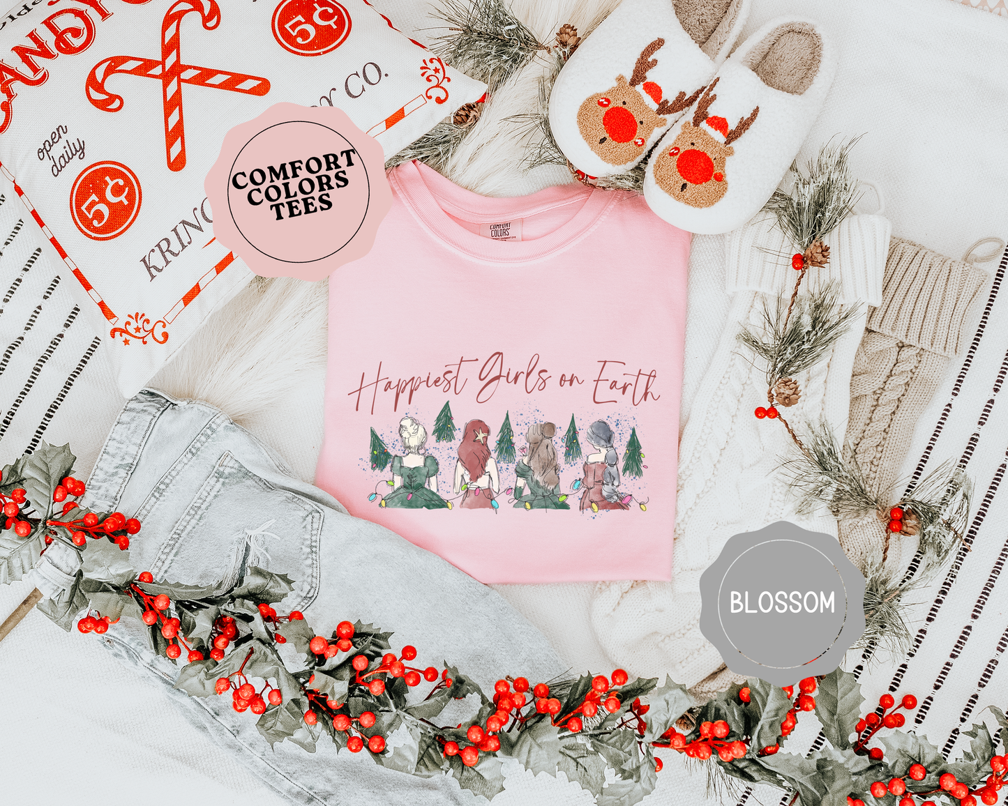 Happiest Girls on Earth Christmas Tee