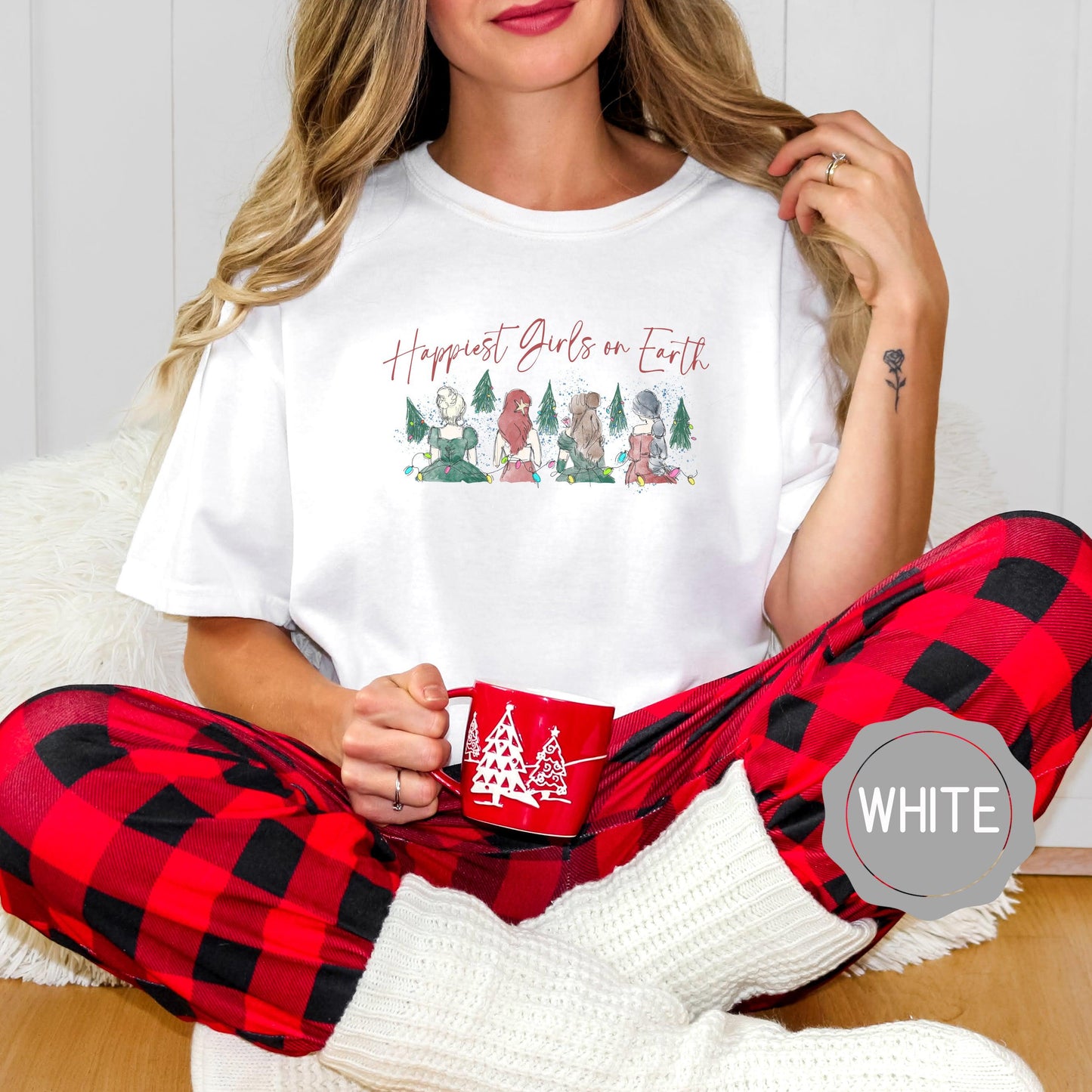 Happiest Girls on Earth Christmas Tee