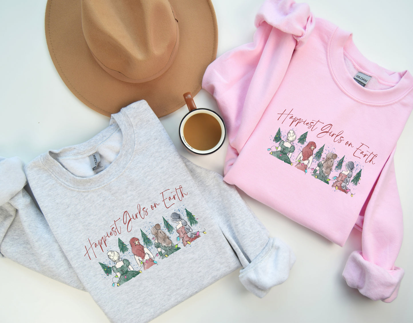 Happiest Girls on Earth Christmas Tee