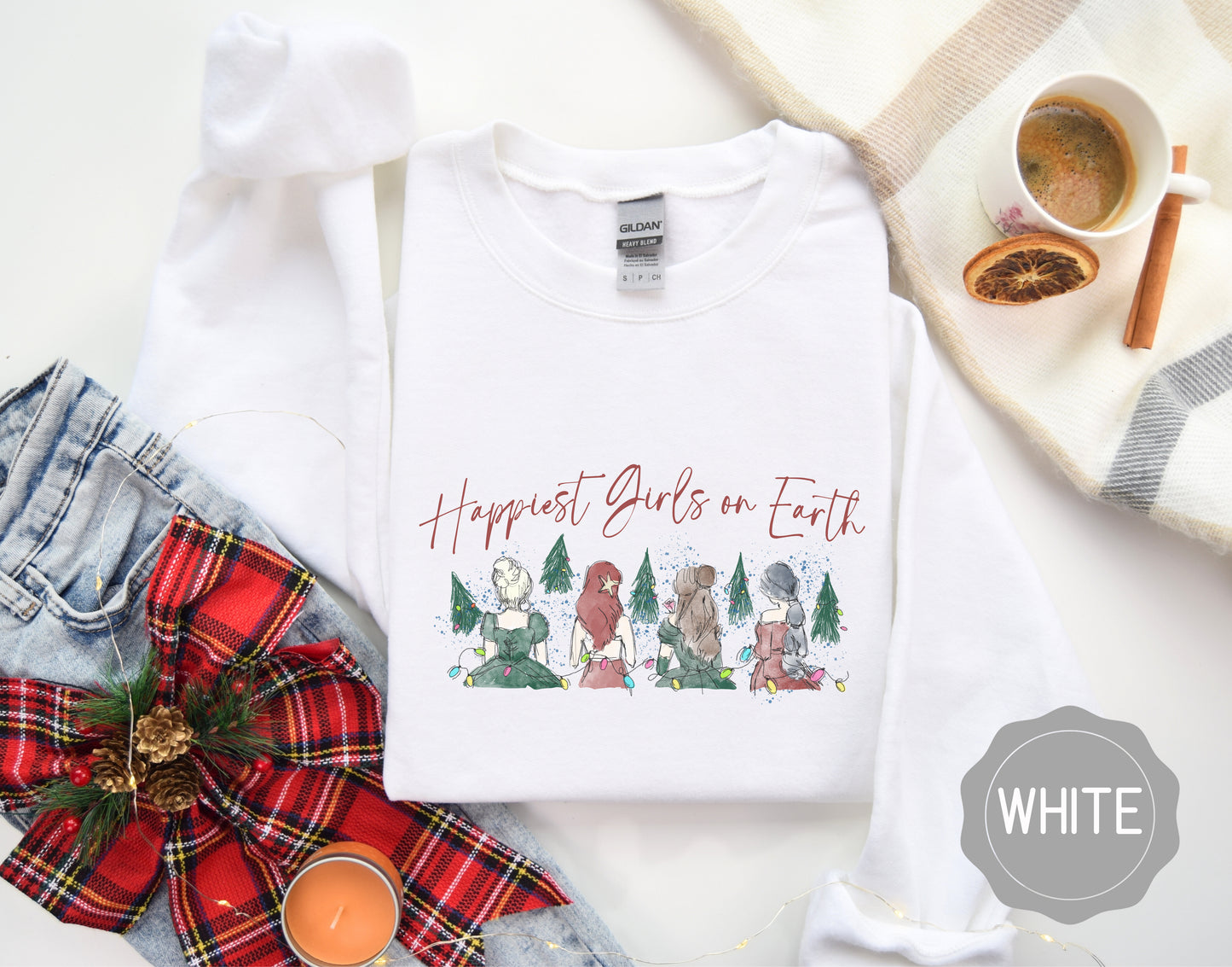 Happiest Girls on Earth Christmas Tee