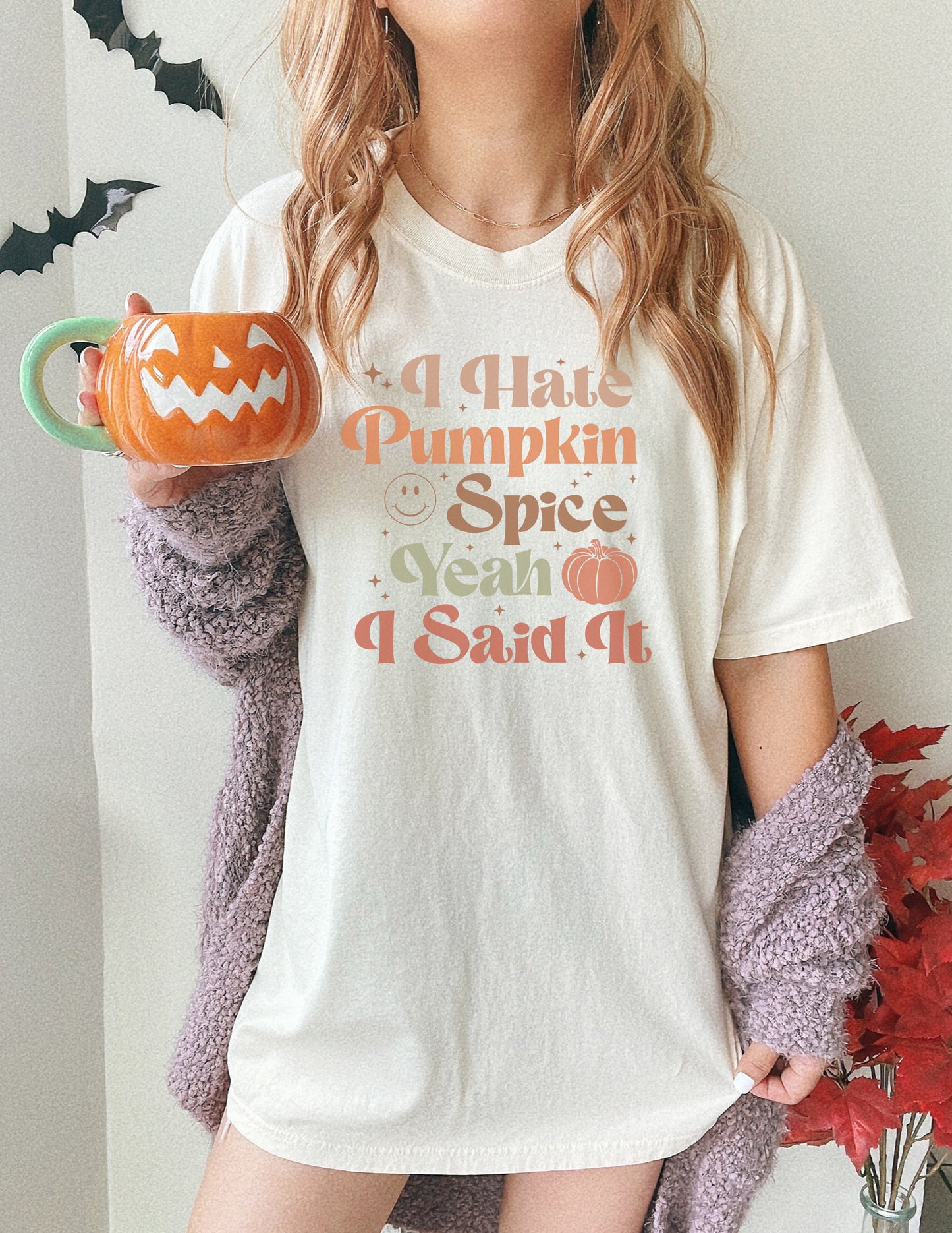 I Hate Pumpkin Spice Comfort Colors Tee