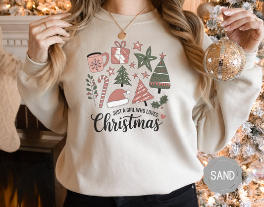 Just a Girl Who Loves Christmas Shirt