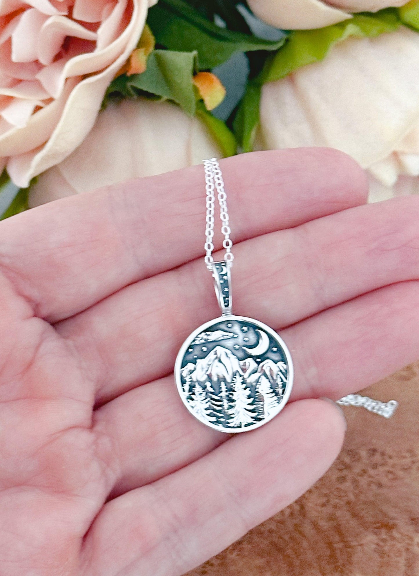 Mountain Night Sky Necklace