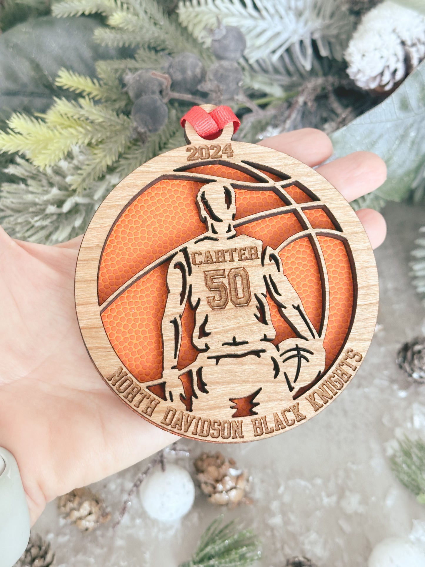 Favorite Player Basketball Ornament - Male Player