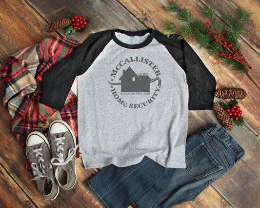 McCallister Home Security Raglan Tee