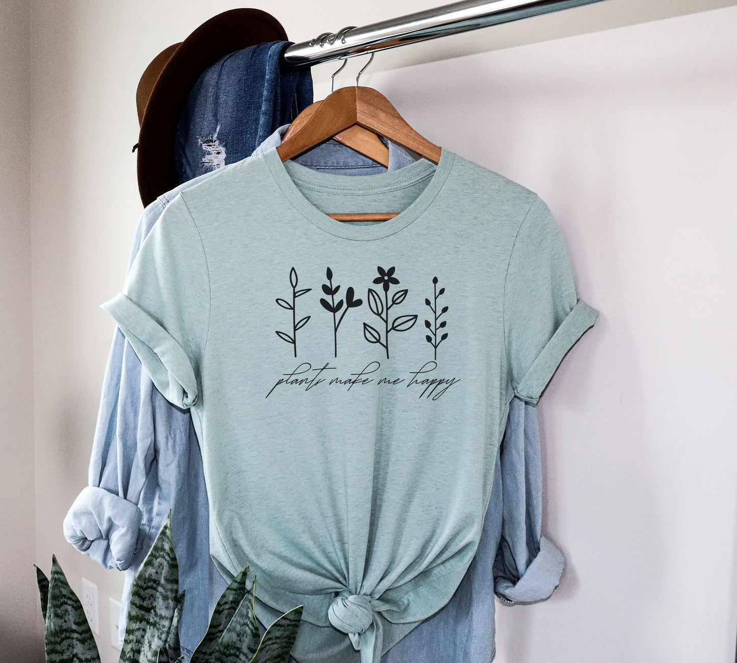 Plants Make Me Happy Tee