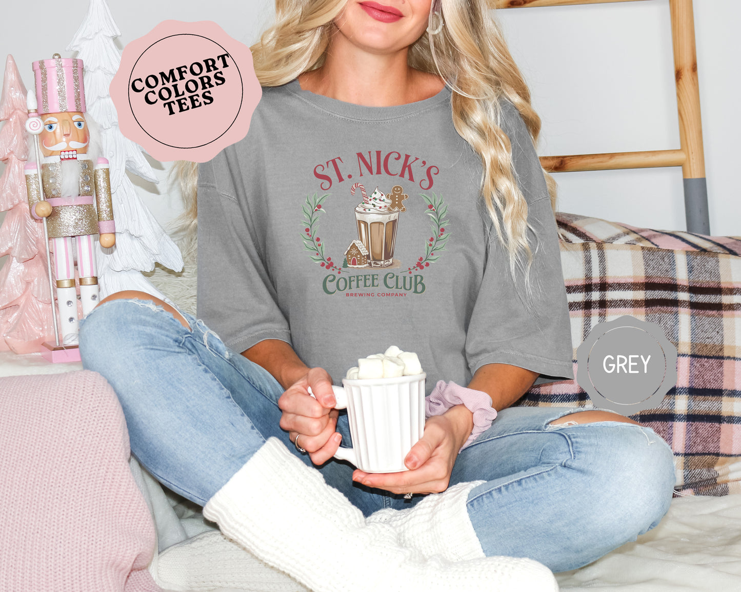 St Nick's Coffee Club Christmas Shirt