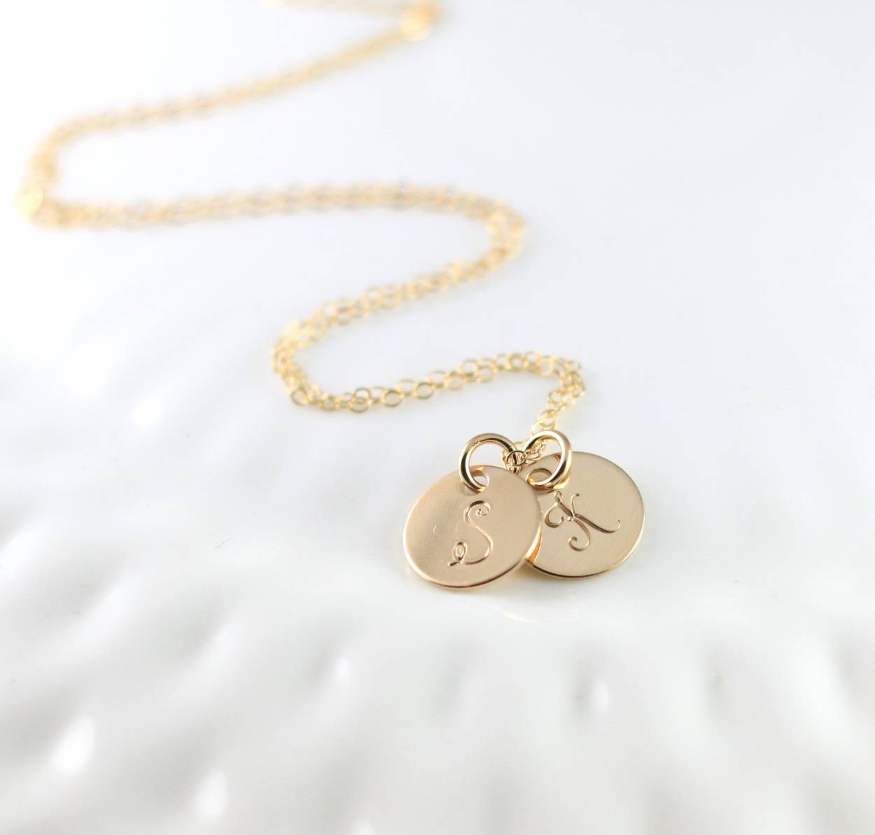 Statement Gold Initial Necklace 2024